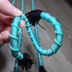 Teal 24 INCH Dreadlock Hair Wraps